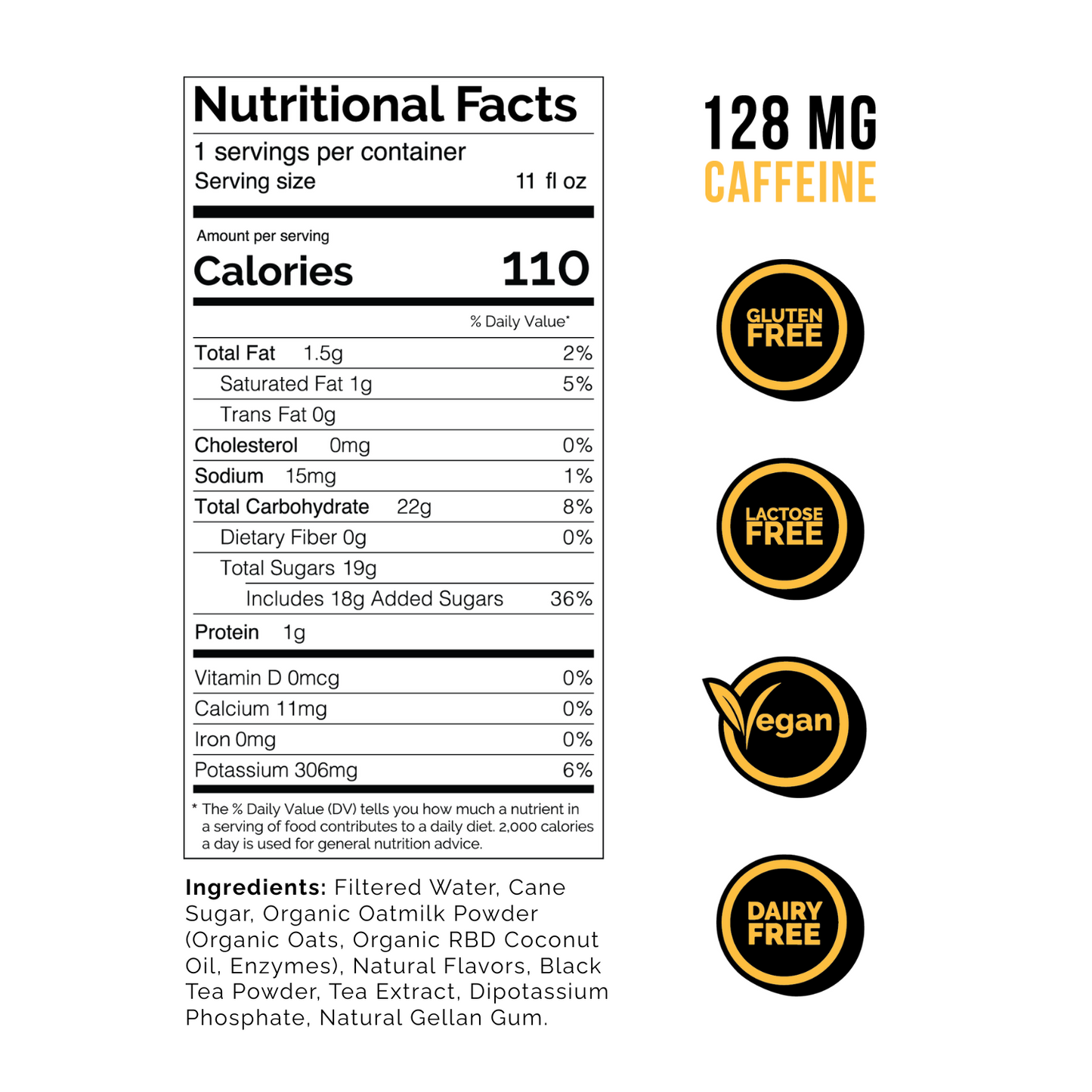 Oat Milk Masala Cha, 11 fl oz Cans (12-Pack) "Cha Case"