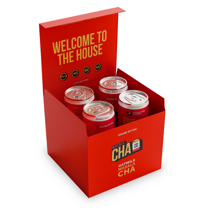 Oat Milk Masala Cha, 11 fl oz Cans (4-Pack) "Cha Box"