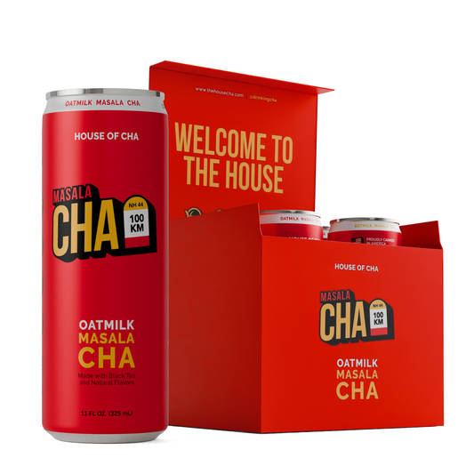 Oat Milk Masala Cha, 11 fl oz Cans (4-Pack) "Cha Box"