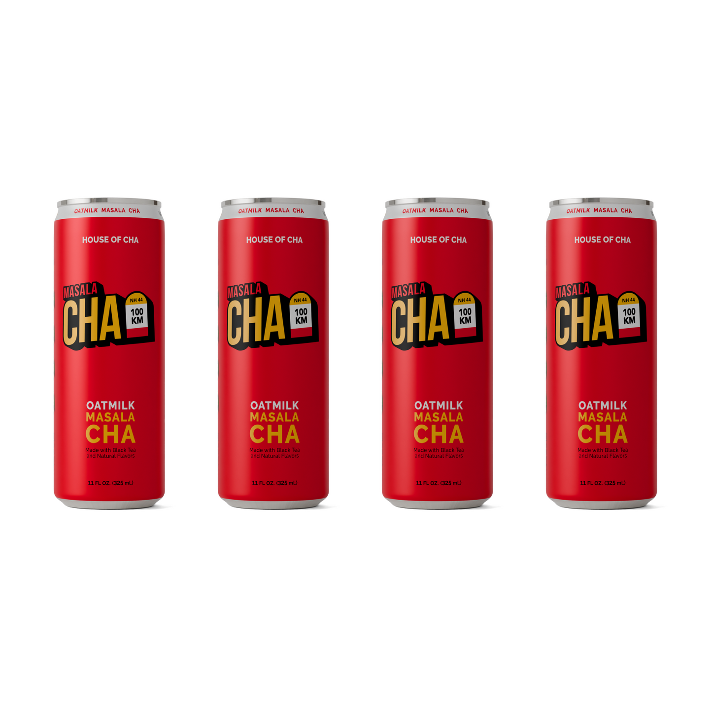 Oat Milk Masala Cha, 11 fl oz Cans (4-Pack) "Cha Box"